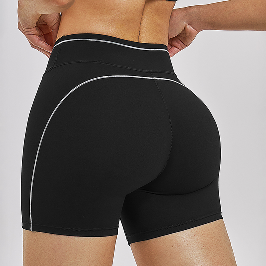 Wholesale high waisted contrasting sports shorts