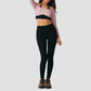 Wholesale Women's Bare-skin Feel Long-Sleeve Tops+Hip-lift Cropped Pants Yoga Set