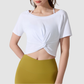 Wholesale quick drying Pilates fitness short-sleeved T-shirt