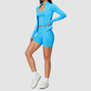 Wholesale Women's Racerback Tank, Shorts & Cardigan Yoga 3-Piece Set