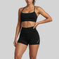 Wholesale Women Color-Block Y-Shape Back Bare-Feel Tank Top & Shorts Set (Pre-sale)