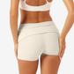 Women's Fold-Over High-Waist Yoga Shorts