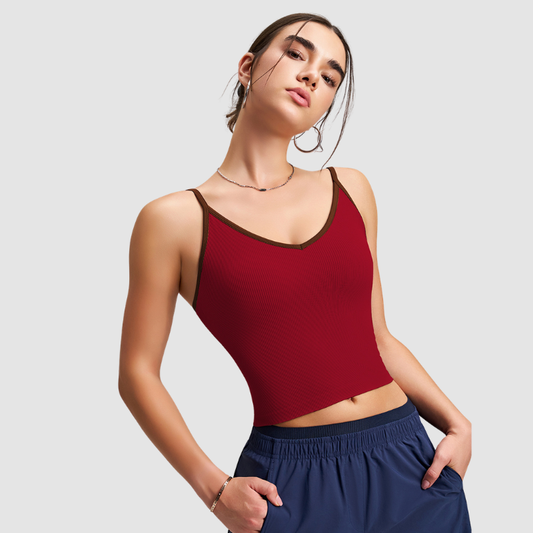 Wholesale Halter racerback yoga tank top | Wonderxfans bulk activewear