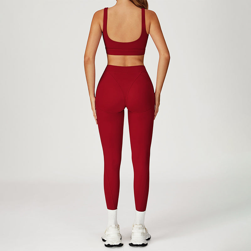 SPORTS BRA + HIGH WAIST LEGGINGS 2-PIECE SET
