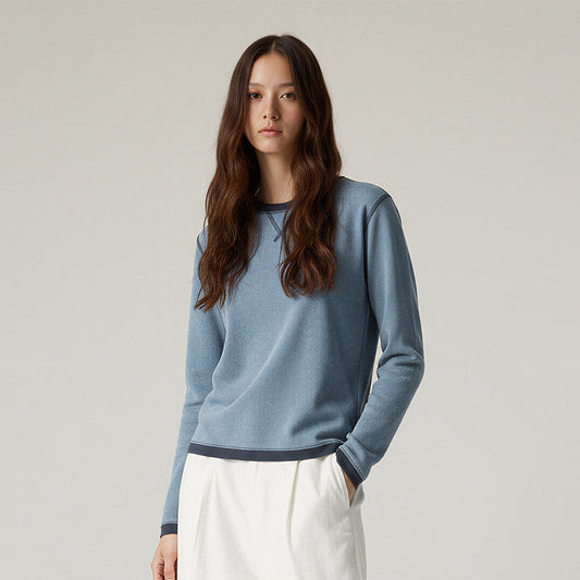 Contrast color quick-drying long-sleeved bottoming T-shirt