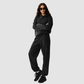 Wholesale Women's Colorblock Hooded Sweatshirt & Jogger Pants Set