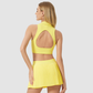 Wholesale Polo Collar Sports Bra + Pleated Tennis Skirt 2 Piece Set