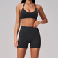Wholesale Women's Sports Bra & Biker Shorts Set – Seamless Yoga Activewear
