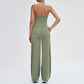 Wholesale open-back tank top + loose wide-leg pants