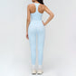 Racerback tank top + high-waisted leggings 2-piece set