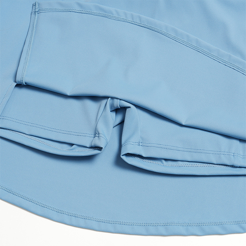 Wholesale A-line anti exposure fake two piece yoga skirt