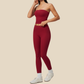 Wholesale Women's Activewear Padded Sports Vest & Fitted Cropped Pants Set