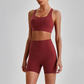 Wholesale Women's Quick-Dry Naked Feel Vest+Fitted Biker Shorts Yoga Set