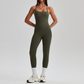 Women's Activewear Padded Sleeveless Top & Straight-Leg Pants Yoga Set