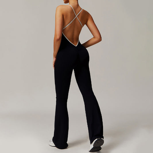Wholesale Hollow back yoga suit hip-lifting | Wonderxfans bulk activewear