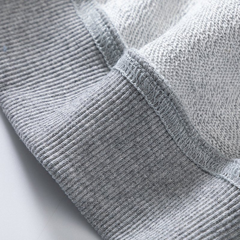 Wholesale solid color cotton short round neck sweatshirt