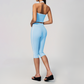 Wholesale Women's Cream-Feel Fleece Sleeveless Vest & High waisted cropped pants Set