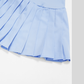 Removable Bra Pad Tank top+Anti-exposure design pleated skirt 2-piece set