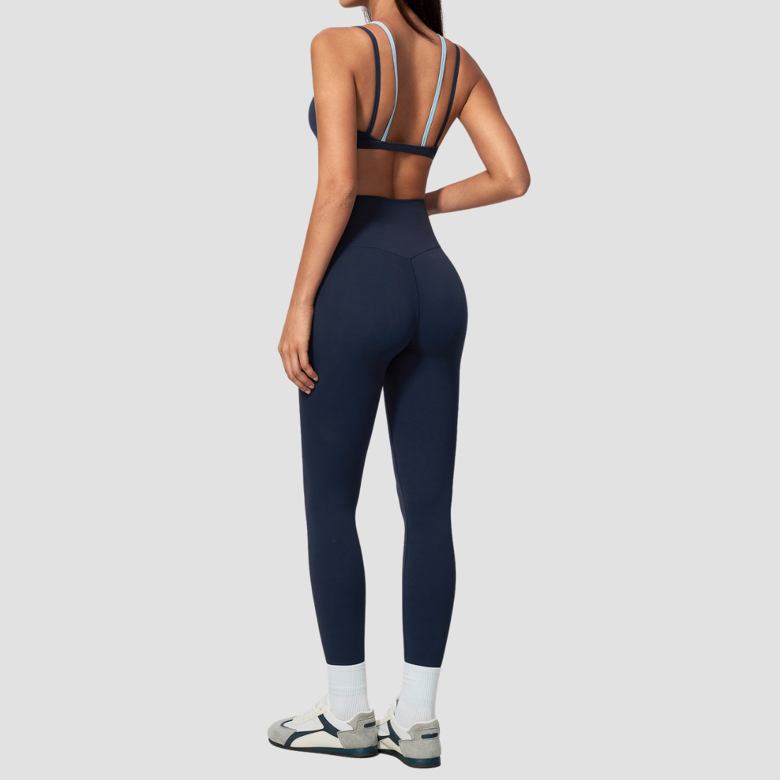 Wholesale Wholesale Slim Strap Yoga Set – Naked-Feel Bra+ Running Fitness Leggings