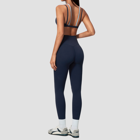 Wholesale Wholesale Slim Strap Yoga Set – Naked-Feel Bra+ Running Fitness Leggings