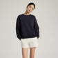 Round neck loose casual sweatshirt