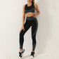 Yoga pants + seamless zip sports bra two-piece set