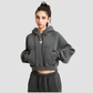 Wholesale Women’s Vintage Washed Raglan Hoodie – Fleece Cropped Pullover