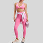 Color-Block Twist Front Bra + Matching Leggings