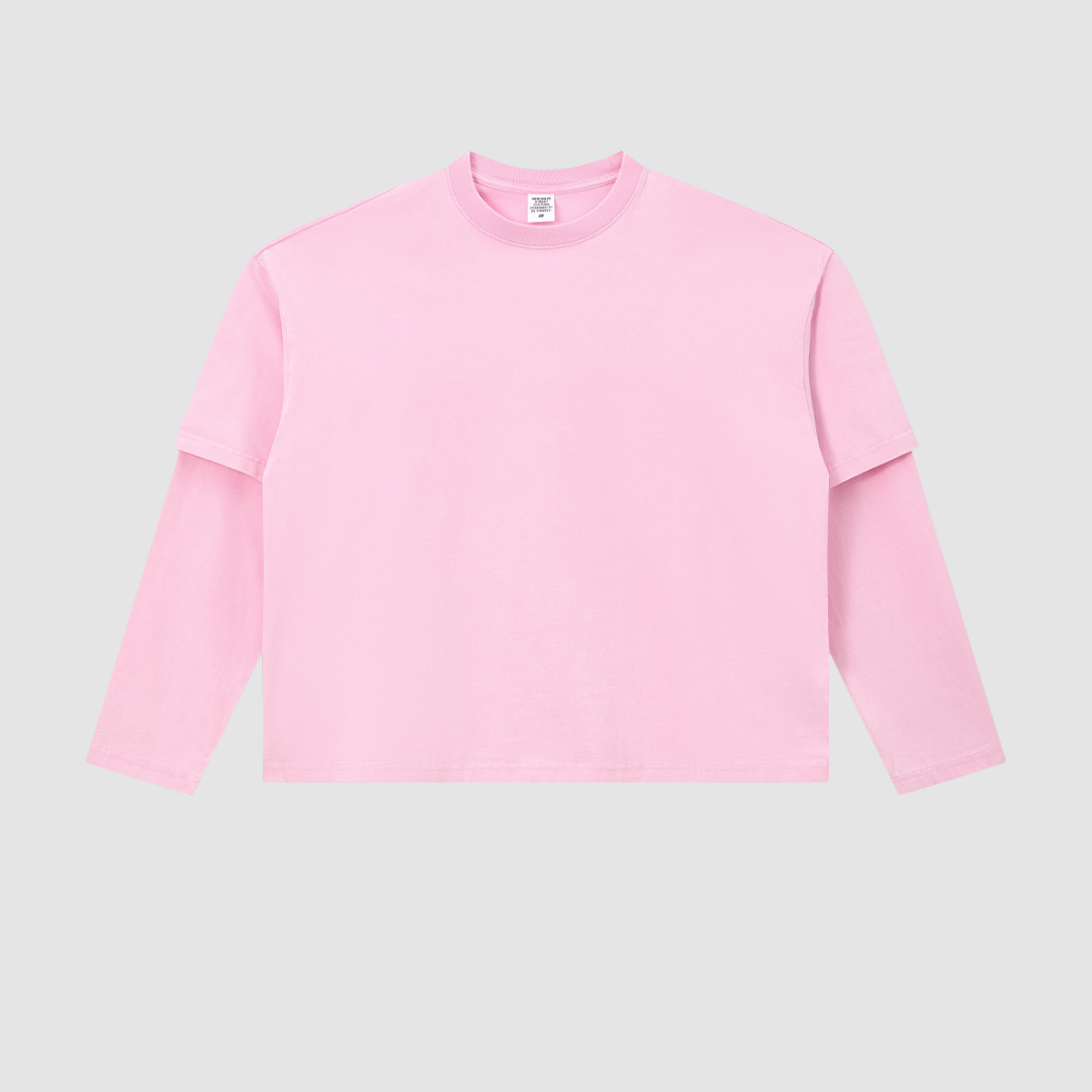 Wholesale Men’s Washed Double-Sleeve Long-Sleeve T-Shirt