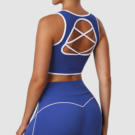 Wholesale color-blocked tank top and sports | Wonderxfans bulk activewear