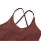 Cross-Back Sport Bra with Removable Pads