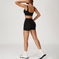 SPORTS BRA+High-waist shorts 2-PIECE SET