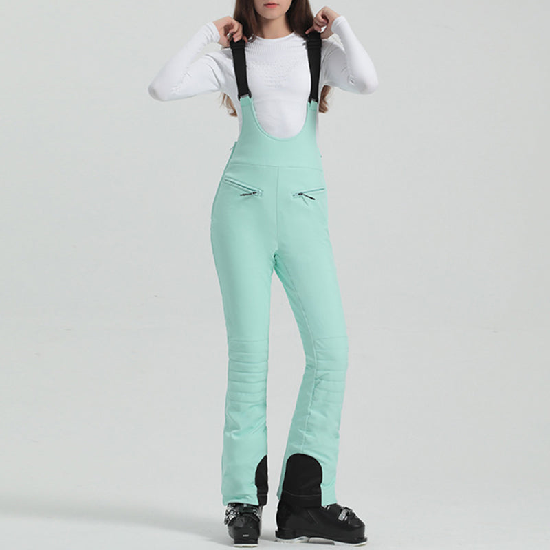Women's Adjustable Elastic Suspender Ski Pants