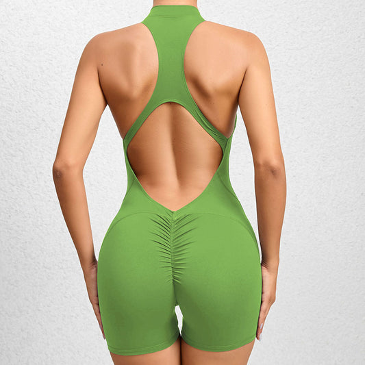 Wholesale Tight-fitting with zipper quick-drying Jumpsuits | Wonderxfans bulk activewear