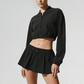 Wholesale Women's Ice-Cool Zip-Up Long Sleeve Jacket & Tennis Skirt Set – Quick-Dry Sun Protection