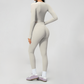 Wholesale Women's Cream-Feel Fleece Long Sleeve Top & High-Waist Leggings Set