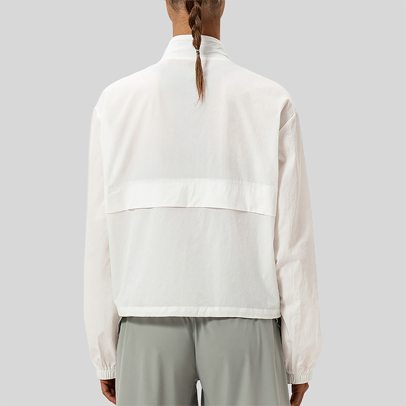 Women's Outdoor Windbreaker Loose Casual Yoga Jacket with Stand Collar