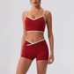 Wholesale Women's Spaghetti Strap Sports Bra & Shorts Set – Naked-Feel Yoga 2-Piece Gym Set