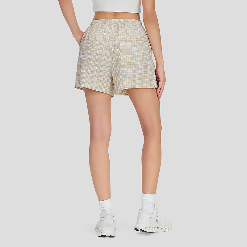 Wholesale plaid quick-drying running training shorts