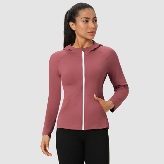 Wholesale Women's Zip Up Hoodie Sports Jacket – Quick-Dry & Windproof