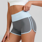 Wholesale Women's Colorblock High-Waist Yoga Shorts