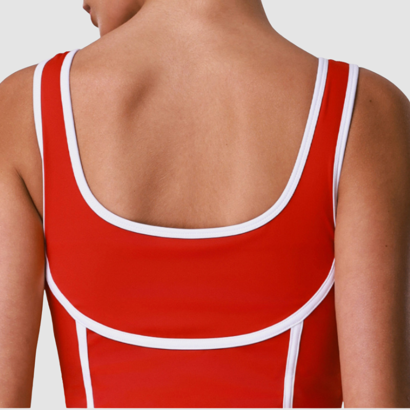 Wholesale color-blocked anti-slip tennis skirt | Wonderxfans bulk activewear