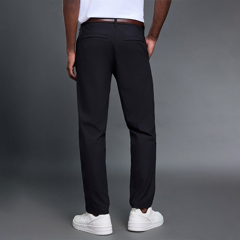 Men's Elastic Straight Leg Trousers