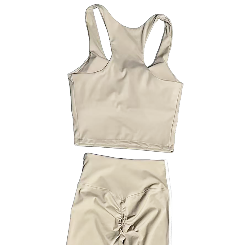 Wholesale Naked-Feel Racerback Tank & High-Waist Leggings Set – Sculpting Yoga 2-Piece