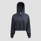 Wholesale Women’s Cropped Hooded Pullover – Relaxed Drop-Shoulder Sweatshirt