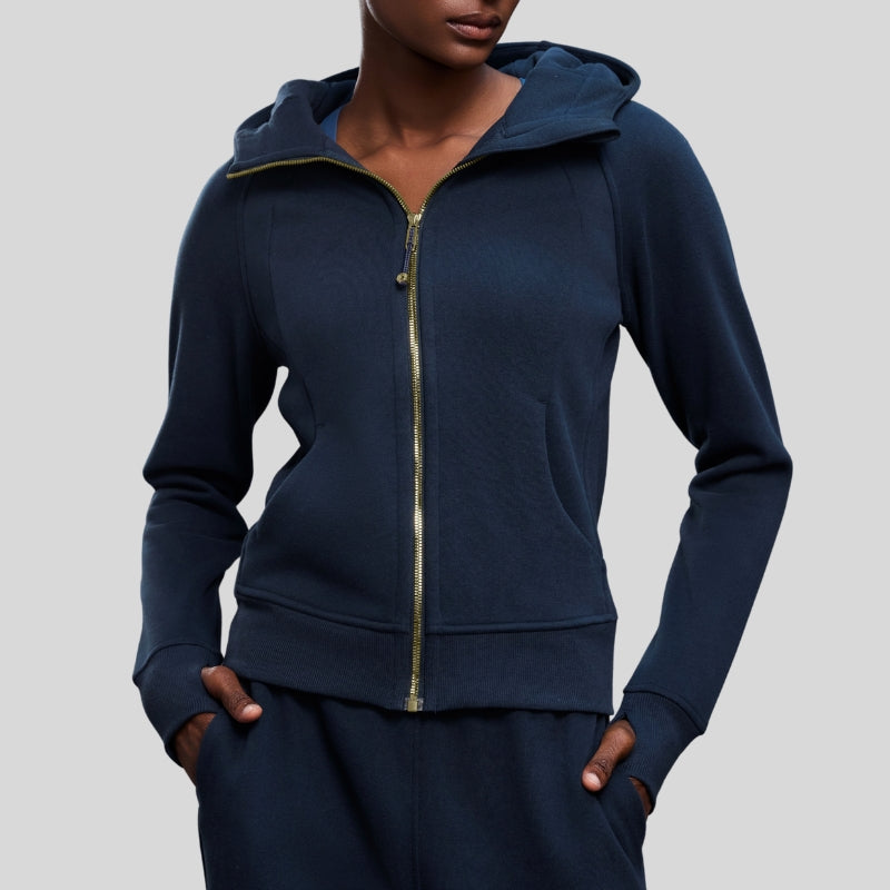 Hooded Zip-Up Fleece Jacket