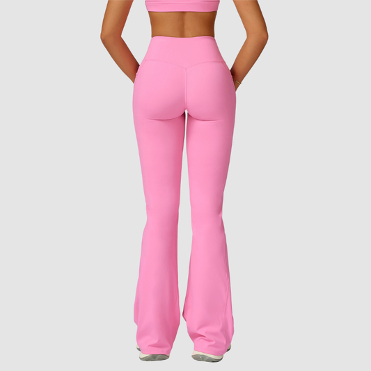 Wholesale women's solid color flared pants | Wonderxfans bulk activewear