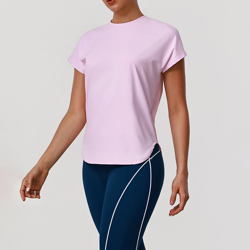 Wholesale breathable patterned athletic top T-shirt