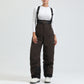 Women's Thickened Thermal Overalls Ski Pants