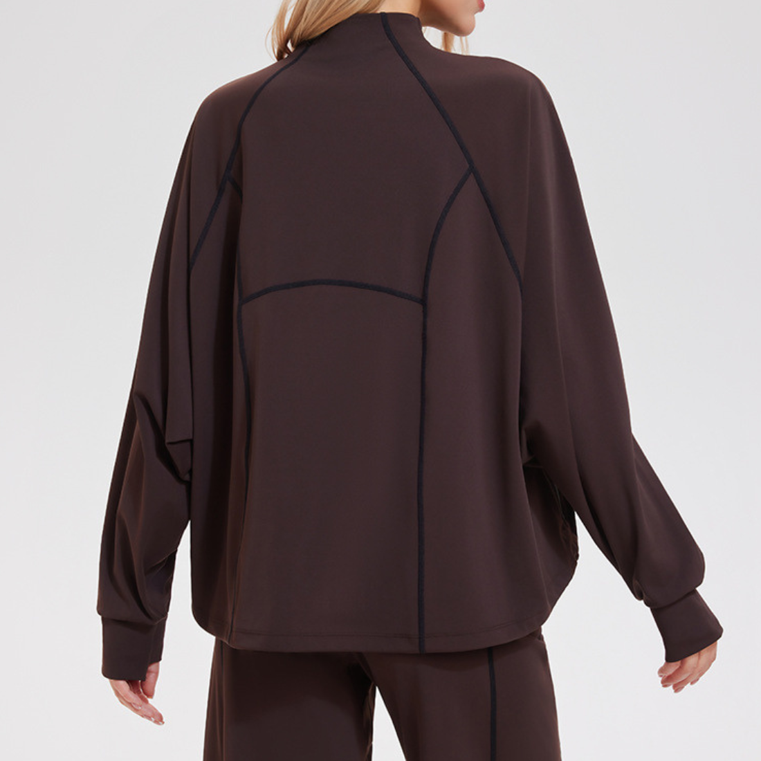 Women's Activewear Loose-Fit Long-Sleeve Yoga Training Outer Layer Jacket